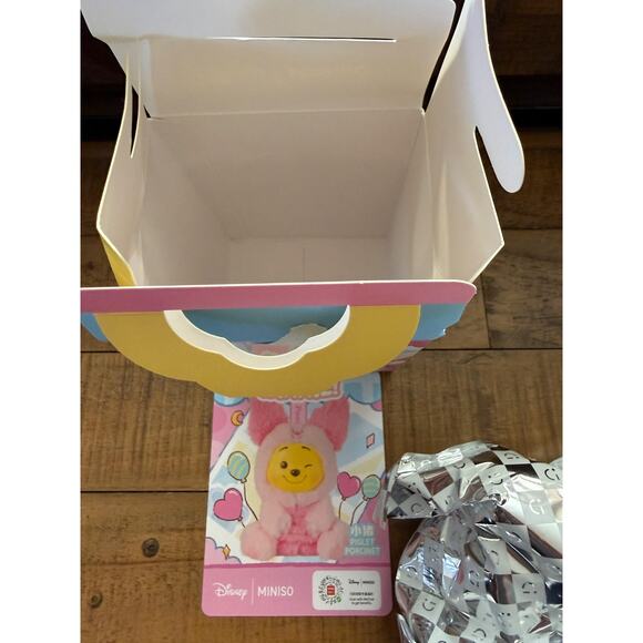 Disney MINISO Winnie Pooh Naughty Team Piglet Vinyl Plush Pendant Surprise Box - Picture 6 of 6
